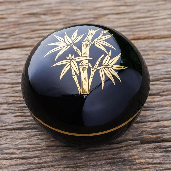 Alternate image for Lacquerware Box with Bamboo Motif Strong Stalk