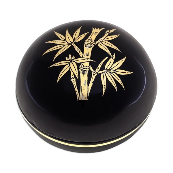 Alternate image for Lacquerware Box with Bamboo Motif Strong Stalk