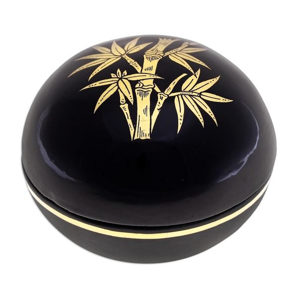 Alternate image for Lacquerware Box with Bamboo Motif Strong Stalk
