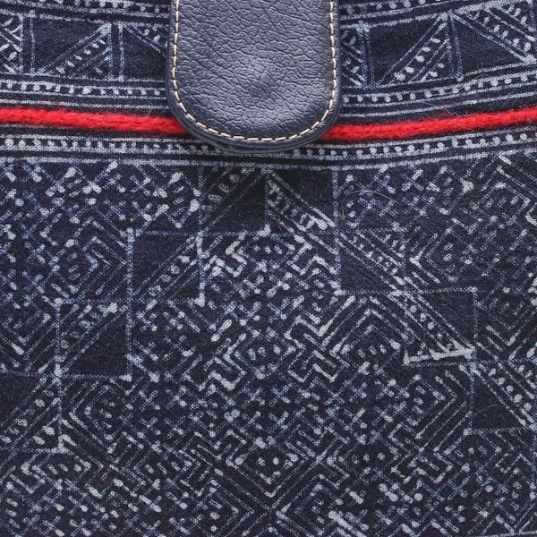 Alternate image for Hmong Batik Cotton Shoulder or Handbag Hmong Blues