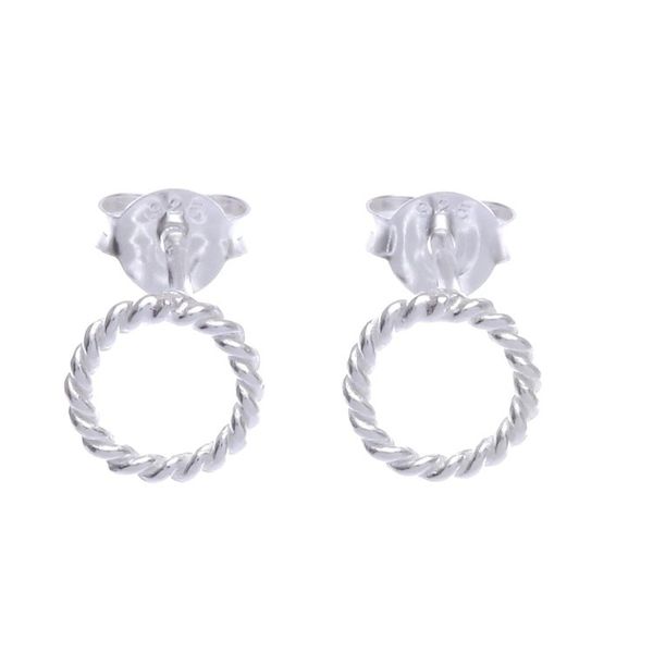 Alternate image for Handcrafted Sterling Silver Stud Earrings Set of 3 Early Riser