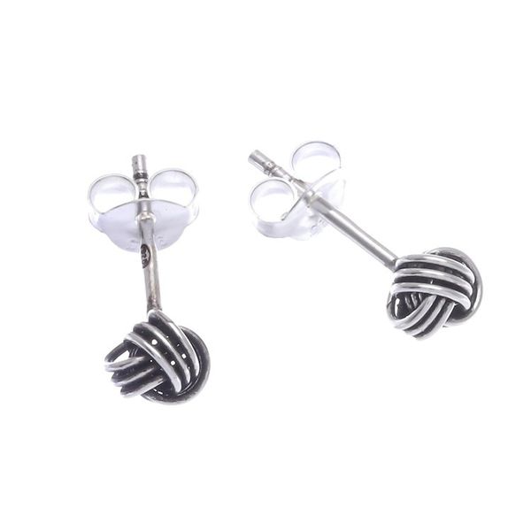 Alternate image for Handcrafted Sterling Silver Stud Earrings Set of 3 Early Riser