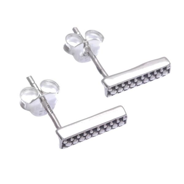 Alternate image for Handcrafted Sterling Silver Stud Earrings Set of 3 Early Riser
