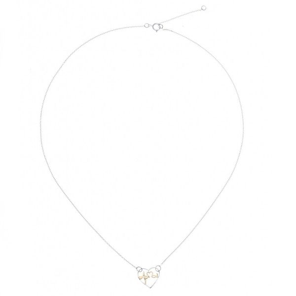 Alternate image for Artisan Crafted Gold Accent Necklace Be Still My Heart