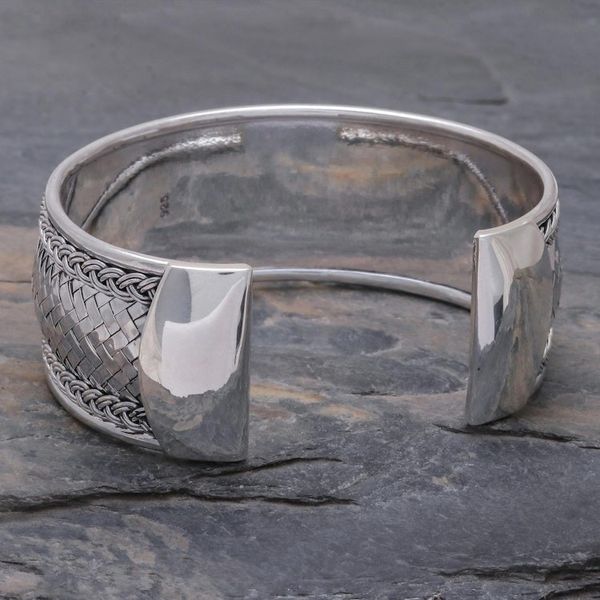 Alternate image for Sterling Silver Cuff Bracelet from Thailand Bright Journey