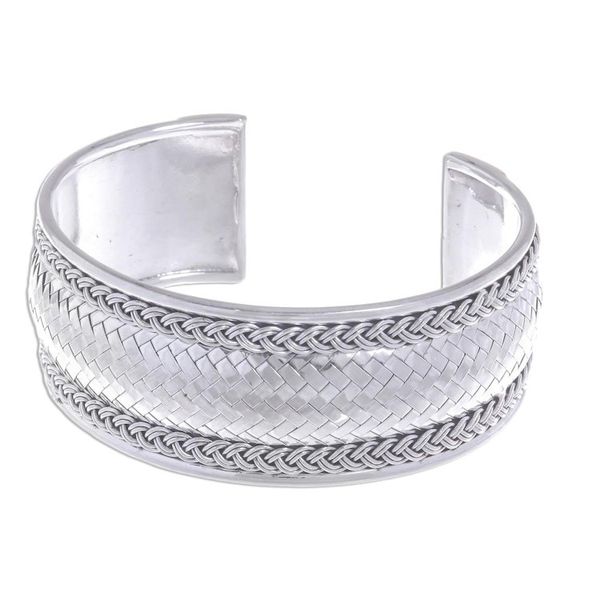 Alternate image for Sterling Silver Cuff Bracelet from Thailand Bright Journey