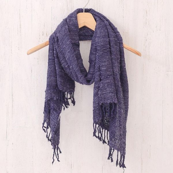 Alternate image for Hand-Woven Bark Silk Scarf from Thailand Winter Begins