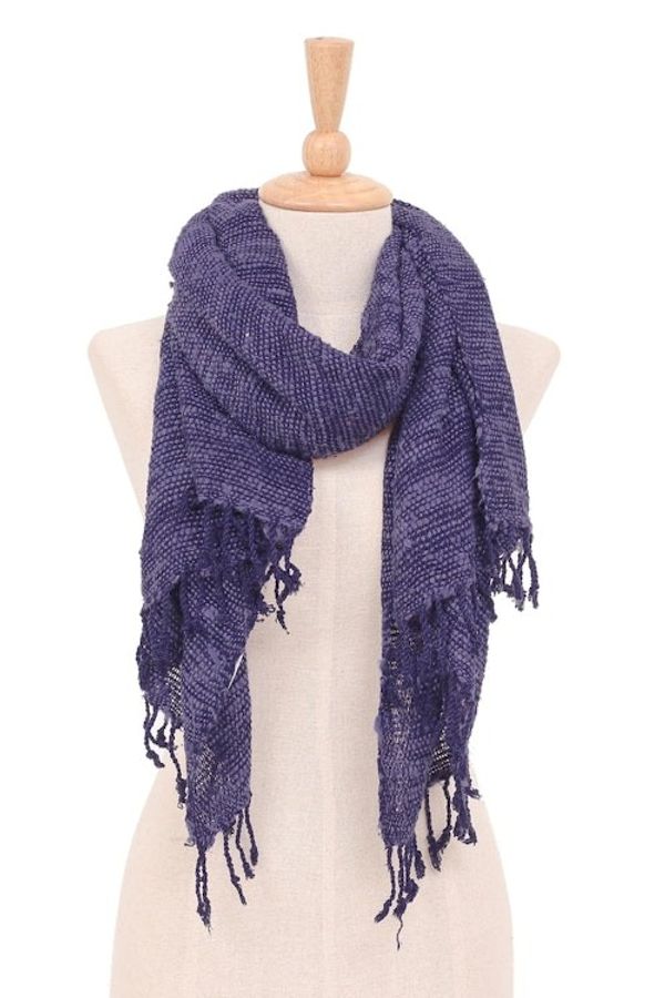 Alternate image for Hand-Woven Bark Silk Scarf from Thailand Winter Begins