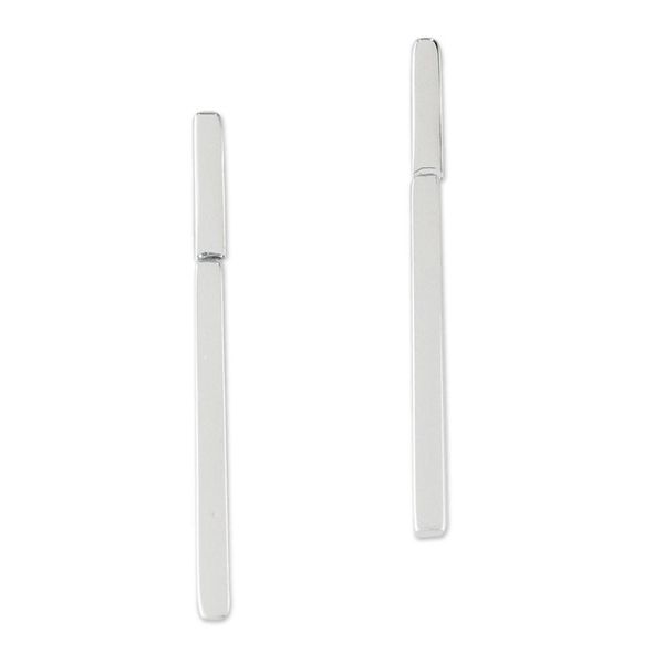 Alternate image for Handcrafted Sterling Silver Drop Earrings from Thailand Sleek Excitement