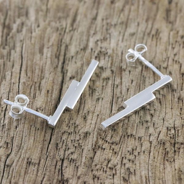 Alternate image for Handcrafted Sterling Silver Drop Earrings from Thailand Sleek Excitement