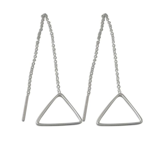Alternate image for Artisan Handmade Thai 925 Sterling Silver Threader Earrings Icy Home