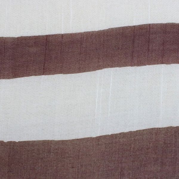 Alternate image for Handwoven Striped Cotton Shawl in Maroon from Thailand Cool Stripes in Maroon