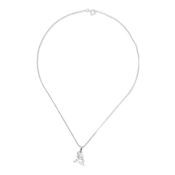 Alternate image for Sterling Silver Elephant Pendant Necklace from Thailand Elephant Melody