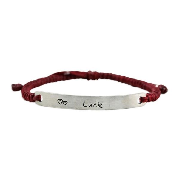 Alternate image for Sterling Silver Good Luck Pendant Bracelet from Thailand Lucky Red