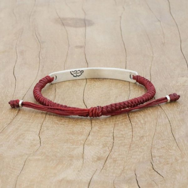 Alternate image for Sterling Silver Good Luck Pendant Bracelet from Thailand Lucky Red