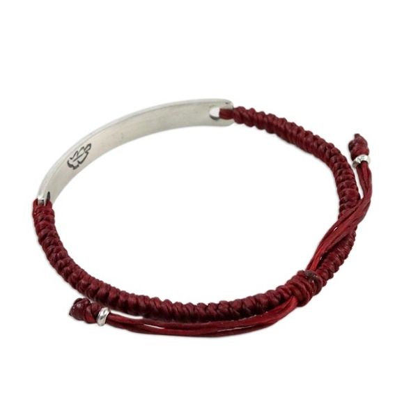 Alternate image for Sterling Silver Good Luck Pendant Bracelet from Thailand Lucky Red
