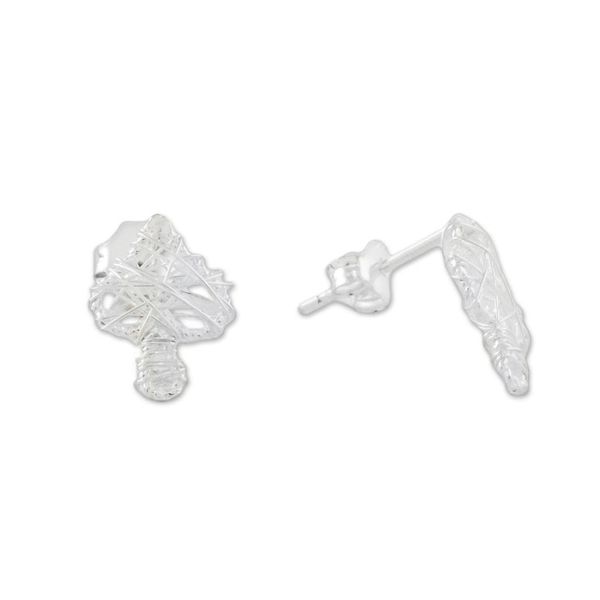 Alternate image for Sterling Silver Card Game Drop Earrings from Thailand Game of Cards