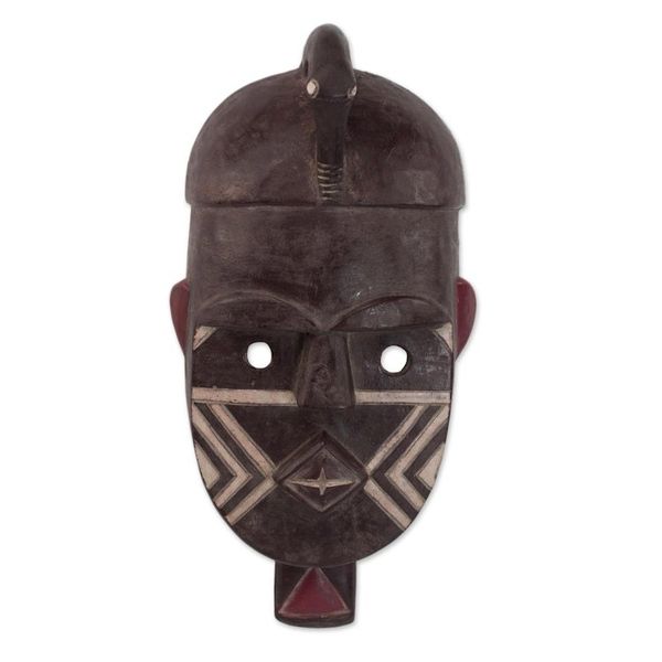 Alternate image for African Wood Kuba Initiation Ceremony Mask from Ghana Kuba