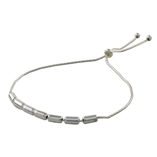 Alternate image for Handmade 925 Sterling Silver Morse Code Mom Chain Bracelet Morse Code Mom