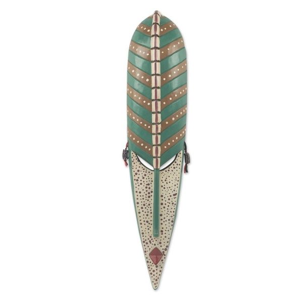 Alternate image for Hand Crafted African Wooden Mask of Northern Maiden Northern Maiden Beauty I