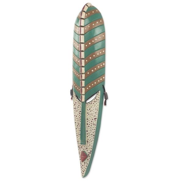Alternate image for Hand Crafted African Wooden Mask of Northern Maiden Northern Maiden Beauty I