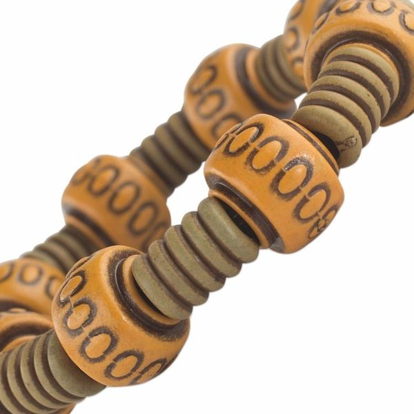 Alternate image for Rustic Recycled Plastic Beaded Stretch Bracelet from Ghana Spring for Joy
