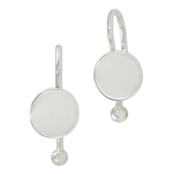 Alternate image for 925 Sterling Silver Circular Ear Cuffs from Thailand Circle Shimmer