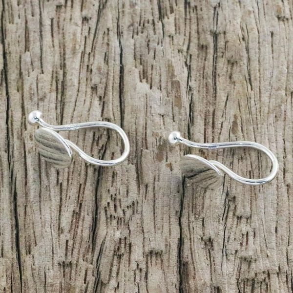 Alternate image for 925 Sterling Silver Circular Ear Cuffs from Thailand Circle Shimmer