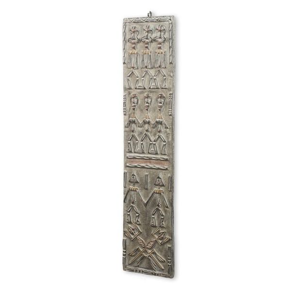 Alternate image for Handcrafted Calabash and Wood Wall Relief Panel from Ghana Kandem Dogon Board