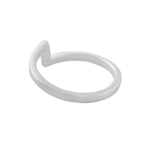 Alternate image for Artisan Crafted 925 Silver Mid-Finger Ring from Thailand Chic Design
