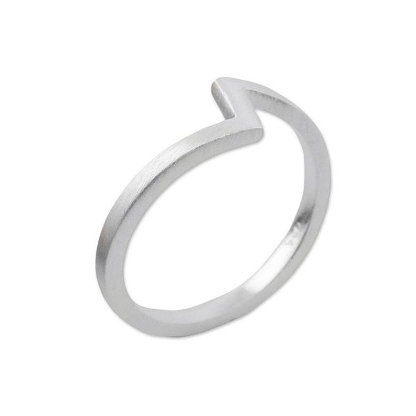 Alternate image for Artisan Crafted 925 Silver Mid-Finger Ring from Thailand Chic Design