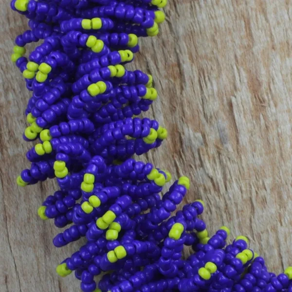 Alternate image for Handcrafted Recycled Glass Beaded Necklace Bright Universe