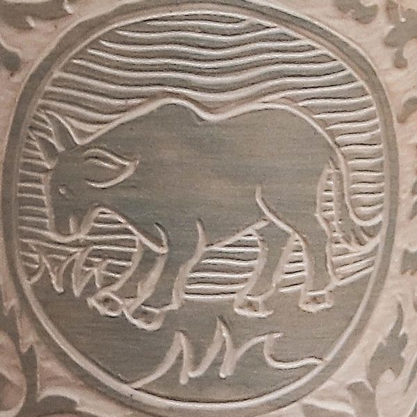 Alternate image for Celadon Glazed Ceramic Mug with Cow from Thailand Thai Zodiac Cow