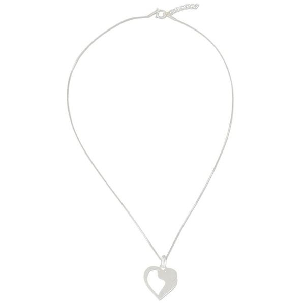 Alternate image for Dog Heart Sterling Silver Pendant Necklace from Thailand Soul of a Puppy