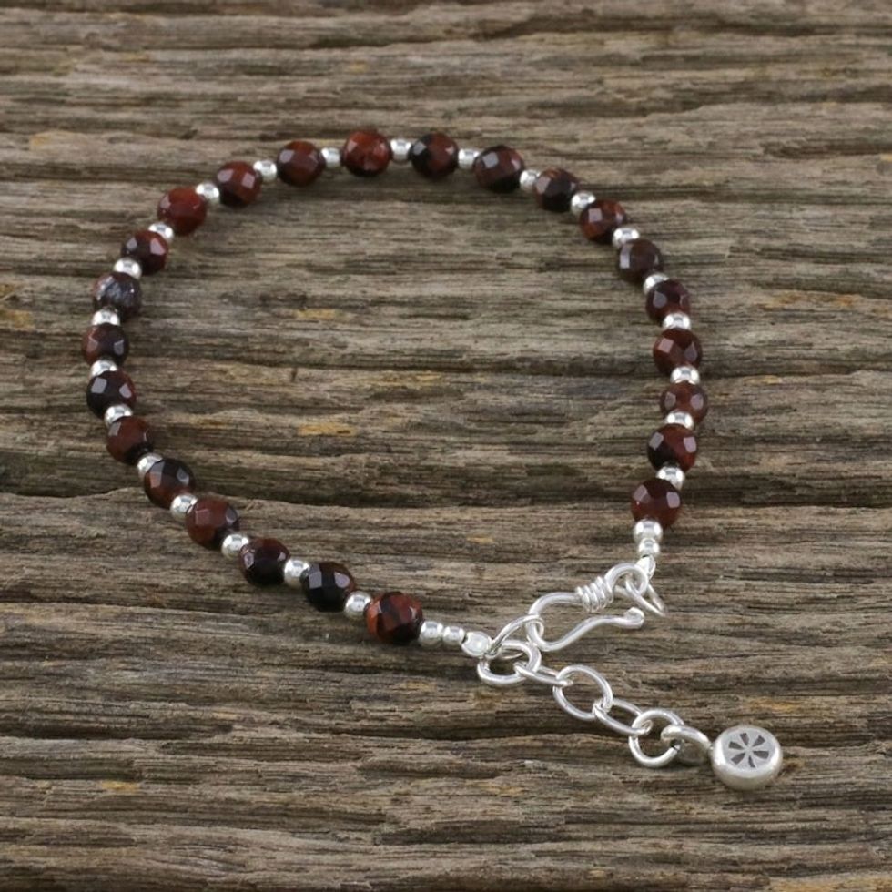 Tiger's Eye Beaded Bracelet from Thailand 'Cool and Beautiful'