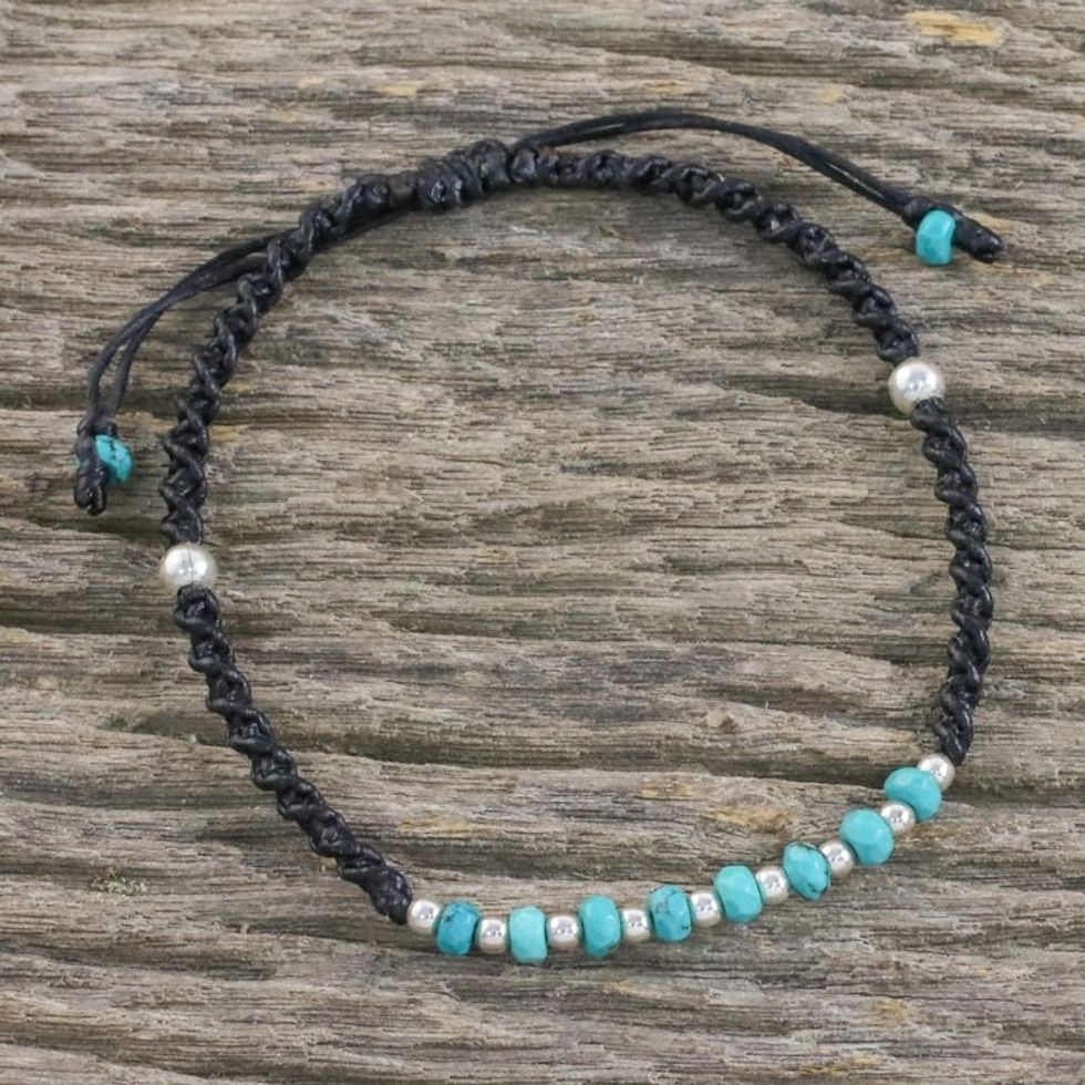 Handmade 925 Sterling Silver Beaded Bracelet 'Split Soul'