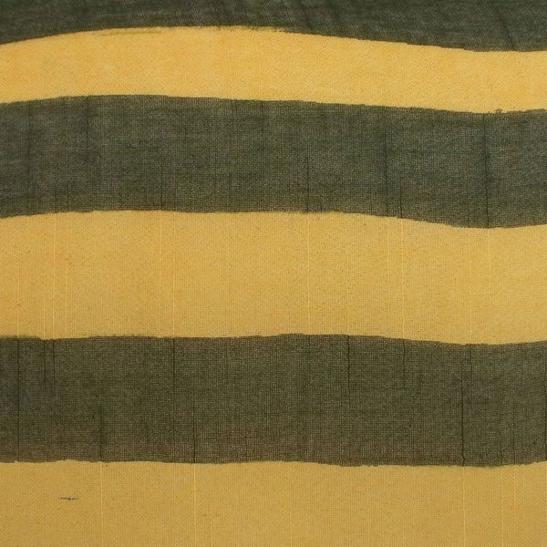 Alternate image for Handwoven Striped Cotton Shawl in Amber from Thailand Cool Stripes in Amber
