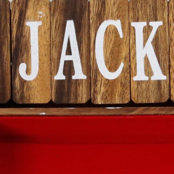 Alternate image for Handcrafted Rain Tree Wood Shut the Box Game from Thailand Friendly Pastime