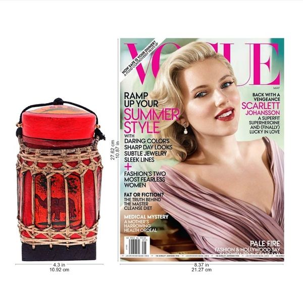 Alternate image for Handmade Ceramic Red Decorative Jar from Thailand Lanna Antique in Red