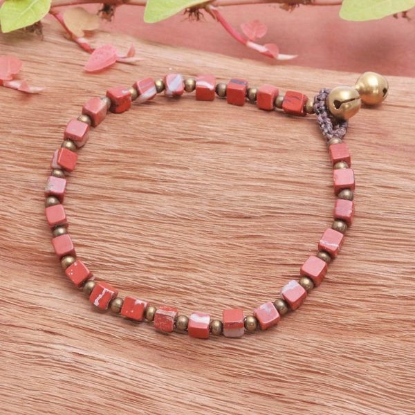 Alternate image for Red Jasper Beaded Bracelet from Thailand Brilliant Day