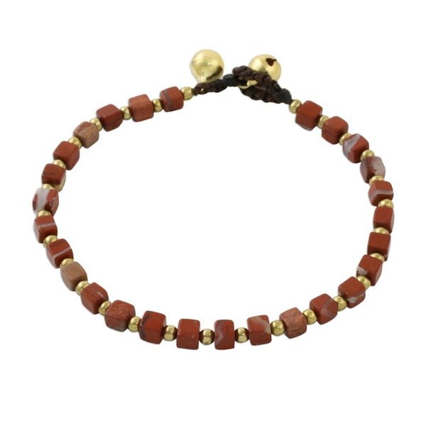 Alternate image for Red Jasper Beaded Bracelet from Thailand Brilliant Day