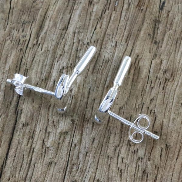 Alternate image for Handcrafted Sterling Silver Drop Earrings from Thailand Silver Hammers
