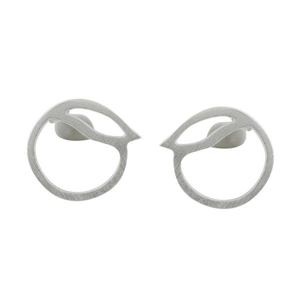 Alternate image for Sterling Silver Peach Stud Earrings from Thailand Oranges