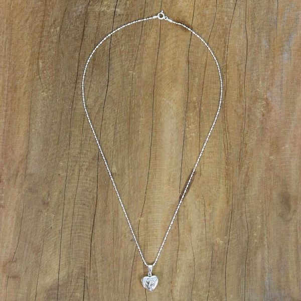 Alternate image for Handcrafted Sterling Silver Heart Locket Necklace Loving Mother