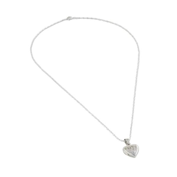 Alternate image for Handcrafted Sterling Silver Heart Locket Necklace Loving Mother