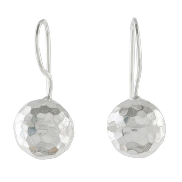 Alternate image for Sterling Silver Celtic Knot Cross Earrings from Thailand Woven Crosses