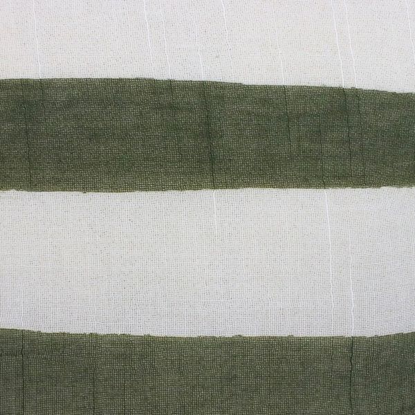 Alternate image for Handwoven Striped Cotton Shawl in Olive from Thailand Cool Stripes in Olive