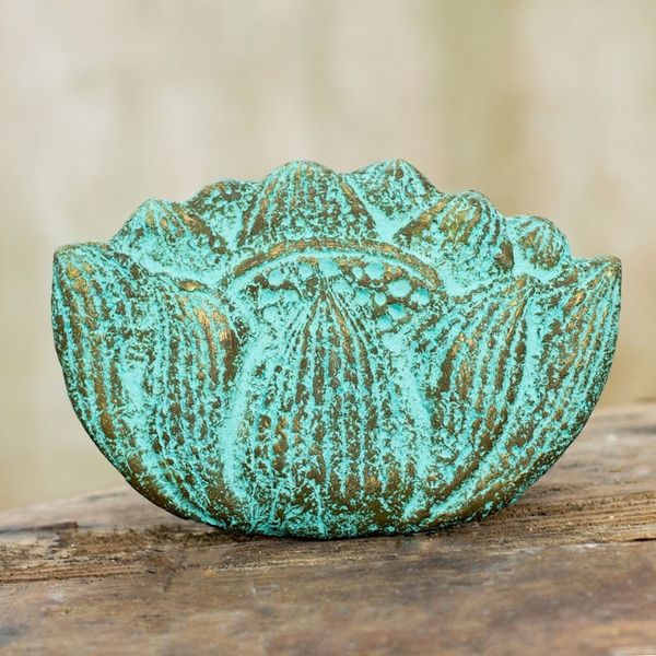 Alternate image for Buddhist and Hindu Art Lotus Recycled Paper Wall Sculpture Blushing Lotus