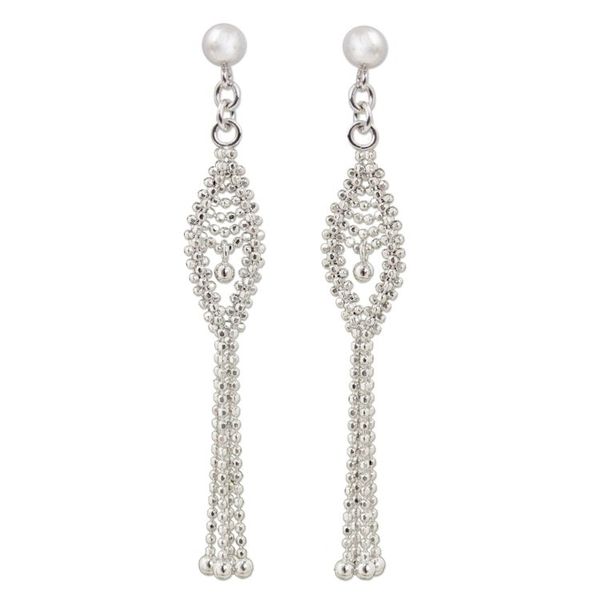 Alternate image for Sterling Silver Beaded Waterfall Earrings from Thailand Falling Star