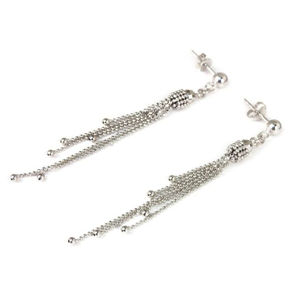 Alternate image for Modern Thai Earrings Handcrafted in 925 Sterling Silver Scintillating Waterfall